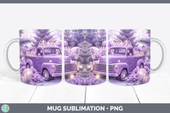 GorgeousPurple 3D Christmas Mug Wrap design.