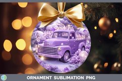 GorgeousPurple 3D Christmas Ornament design.