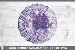 GorgeousPurple 3D Christmas Wind Spinner design.
