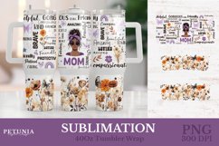 african american mom 40 oz tumbler design being used as a sublimation 40 oz tumbler print