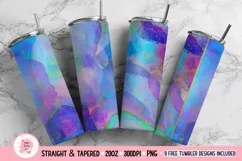Purple Alcohol Ink Tumbler Sublimation Bundle, 20 oz tumbler wrap, Png Self Love