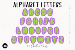 Polka Dots Neon Easter Ransom Alpha PNG Clipart Product Image 2