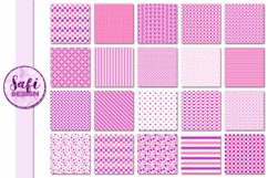 Digital Paper Backgrounds - Purple and Pink Patterns Product Image 2