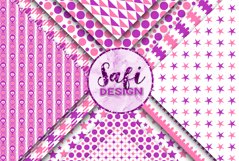 Digital Paper Backgrounds - Purple and Pink Patterns Product Image 4
