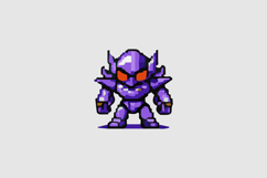 Purple Anime Mecha Design Vector Product Image 2