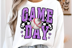 Purple Baseball Game Day PNG - Baseball Game Day Png Product Image 2