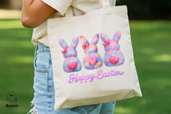 Happy Easter Colorful Faux Fur Purple Pink Cute Bunny Product Image 5