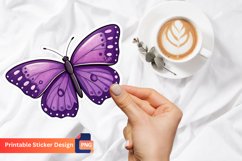 Purple Butterfly Sticker, Purple Butterfly Planner Sticker Product Image 1