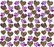 Cheetah Hearts Tumbler Wrap, 20 oz Skinny Straight Tumbler Product Image 3