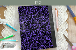 Color Composition Notebook Cover Pink, Purple &amp; Blue Product Image 3