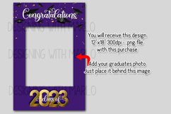 Class of 2023 Purple Graduation Garden Flag PNG Sublimation Product Image 2