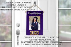 Class of 2023 Purple Graduation Garden Flag PNG Sublimation Product Image 3