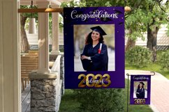 Class of 2023 Purple Graduation Garden Flag PNG Sublimation Product Image 4