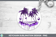 GorgeousPurple Drips Keychain design.