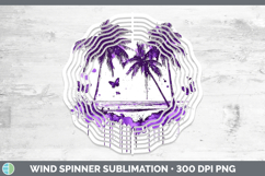 GorgeousPurple Drips Wind Spinner design.