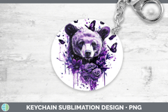 GorgeousPurple Drips Keychain design.