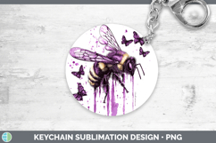 GorgeousPurple Drips Keychain design.