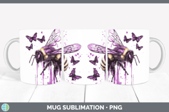 GorgeousPurple Drips Mug Wrap design.