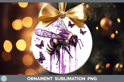 GorgeousPurple Drips Ornament design.