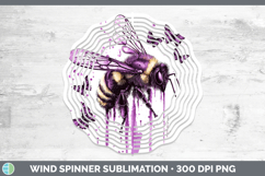GorgeousPurple Drips Wind Spinner design.