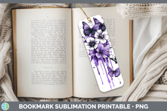 GorgeousPurple Drips Bookmark design.