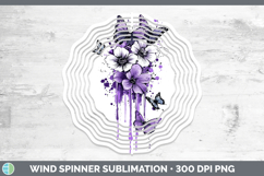 GorgeousPurple Drips Wind Spinner design.