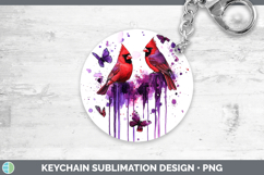 GorgeousPurple Drips Keychain design.