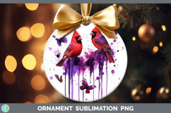 GorgeousPurple Drips Ornament design.