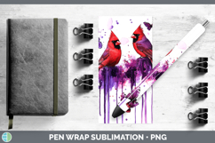 GorgeousPurple Drips Pen Wrap design.