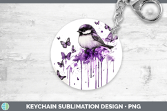 GorgeousPurple Drips Keychain design.