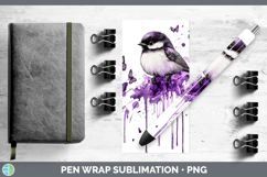GorgeousPurple Drips Pen Wrap design.