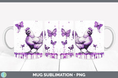 GorgeousPurple Drips Mug Wrap design.