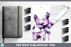 GorgeousPurple Drips Pen Wrap design.