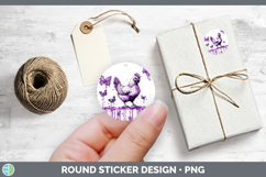 GorgeousPurple Drips Stickers design.