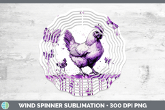 GorgeousPurple Drips Wind Spinner design.