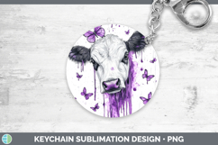 GorgeousPurple Drips Keychain design.