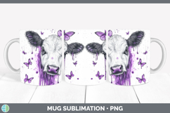 GorgeousPurple Drips Mug Wrap design.