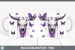 GorgeousPurple Drips Mug Wrap design.