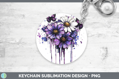 GorgeousPurple Drips Keychain design.