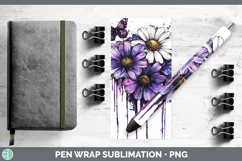 GorgeousPurple Drips Pen Wrap design.