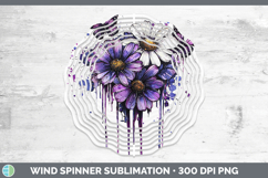 GorgeousPurple Drips Wind Spinner design.