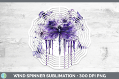 GorgeousPurple Drips Wind Spinner design.
