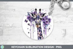 GorgeousPurple Drips Keychain design.