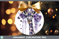 GorgeousPurple Drips Ornament design.