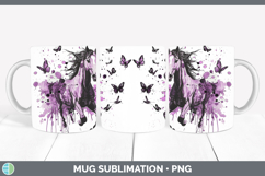 GorgeousPurple Drips Mug Wrap design.