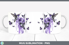 GorgeousPurple Drips Mug Wrap design.