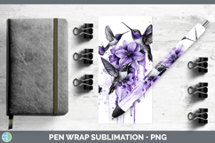 GorgeousPurple Drips Pen Wrap design.