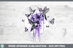 GorgeousPurple Drips Wind Spinner design.