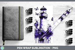 GorgeousPurple Drips Pen Wrap design.