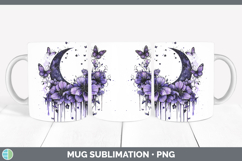 GorgeousPurple Drips Mug Wrap design.